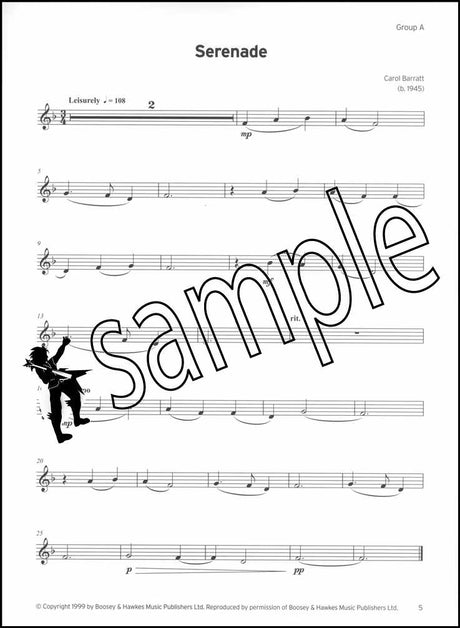 1st sample page from Trinity College London Clarinet Grade 1 from 2023