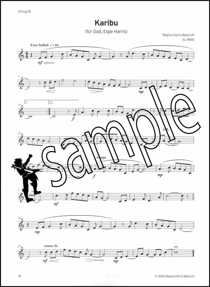 2nd sample page from Trinity College London Clarinet Grade 3 from 2023