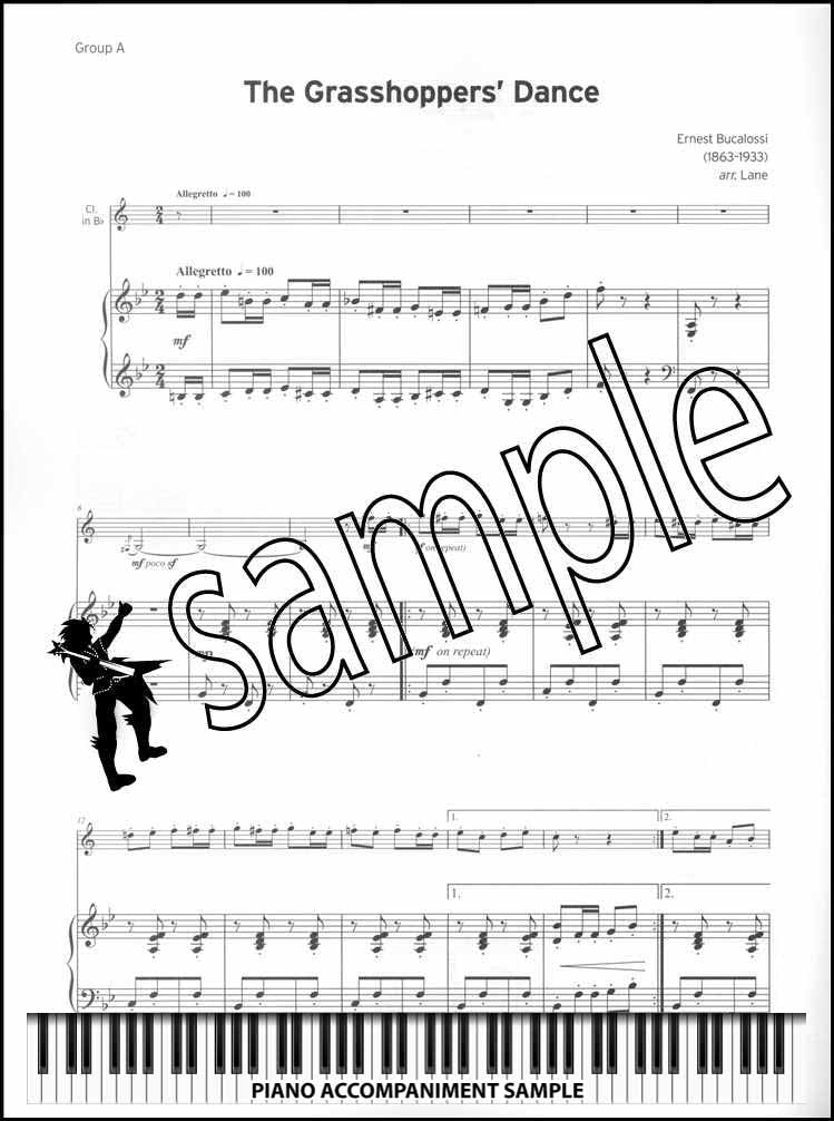 piano accompaniment sample page from Trinity College London Clarinet Grade 5 from 2023