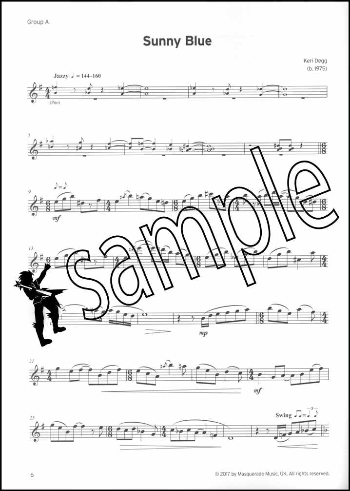 1st sample page from Trinity College London Clarinet Grade 6 from 2023