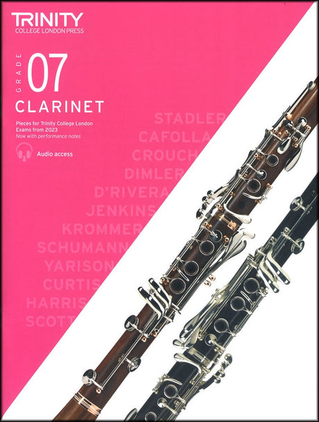 front cover of Trinity College London Clarinet Grade 7 from 2023