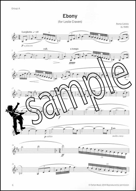 1st sample page from Trinity College London Clarinet Grade 7 from 2023