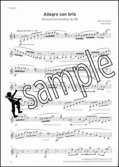 1st sample page from Trinity College London Clarinet Grade 8 from 2023