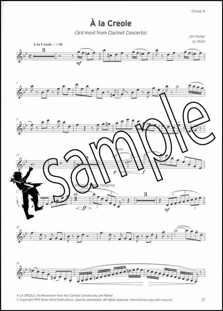 2nd sample page from Trinity College London Clarinet Grade 8 from 2023