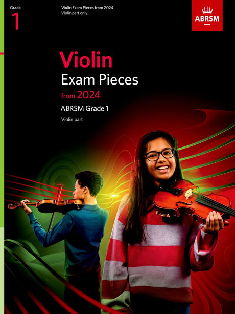 front cover of ABRSM Violin Exam Pieces Grade 1 from 2024 (Violin Part)