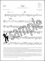 1st sample page from ABRSM Violin Exam Pieces Grade 5 from 2024 (Violin Part)