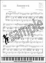 piano accompaniment sample page from ABRSM Violin Exam Pieces Grade 2 from 2024 (Violin/Piano)