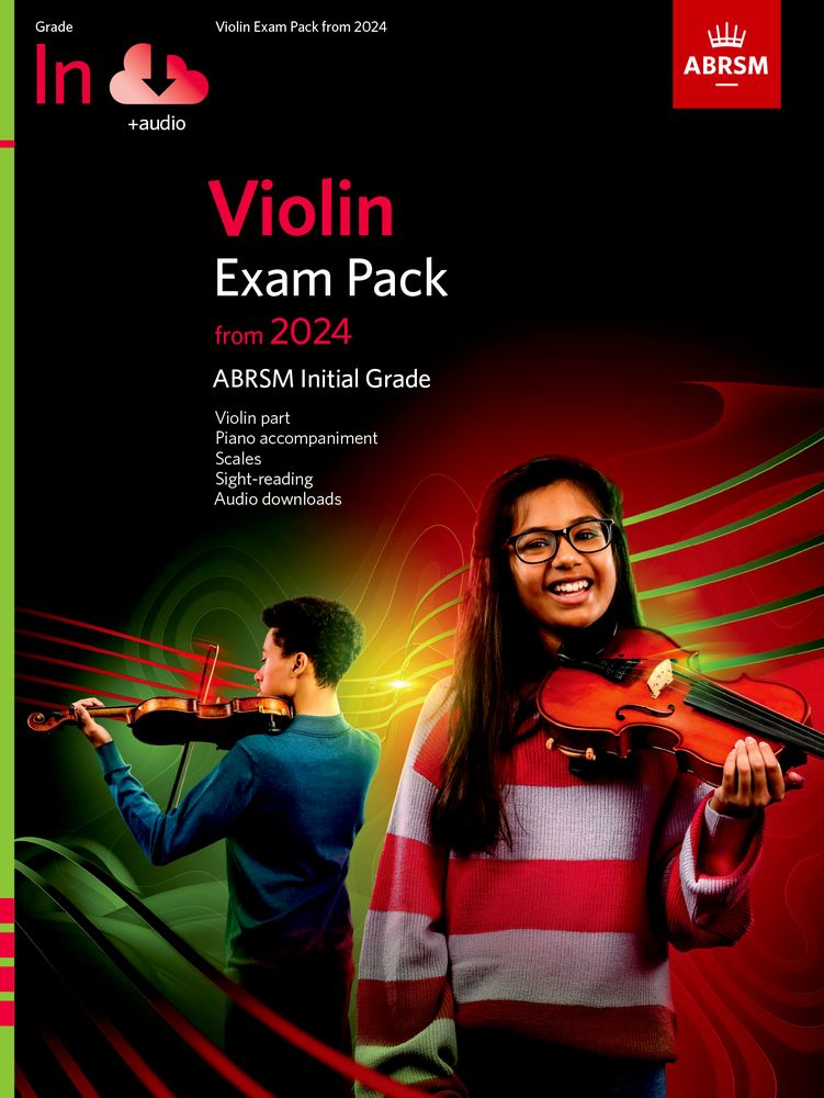 front cover of ABRSM Violin Exam Pieces Initial Grade from 2024 (Violin/Piano/Audio)