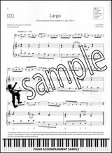 piano accompaniment sample page from ABRSM Cello Exam Pieces Grade 3 from 2024 Cello & Piano