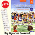 front cover of Fiddle Time Runners Book/Audio together with free Treble Clef bookmark