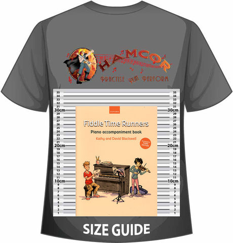 front cover of Fiddle Time Runners Piano Accompaniment on a size guide