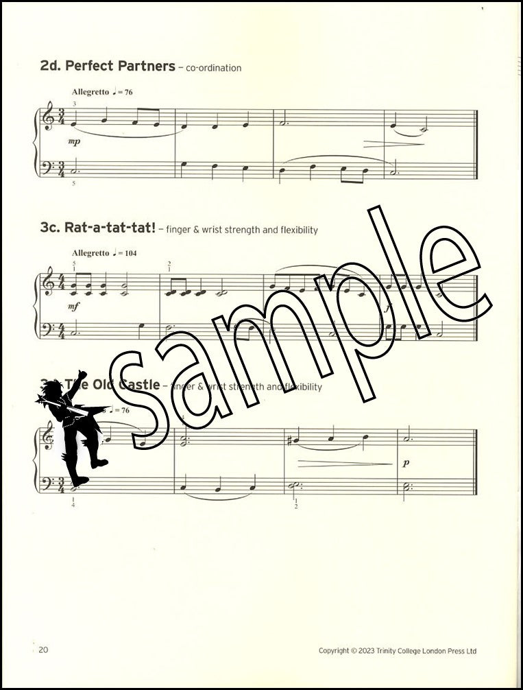 3rd sample page from Trinity College London Piano Initial Grade from 2023