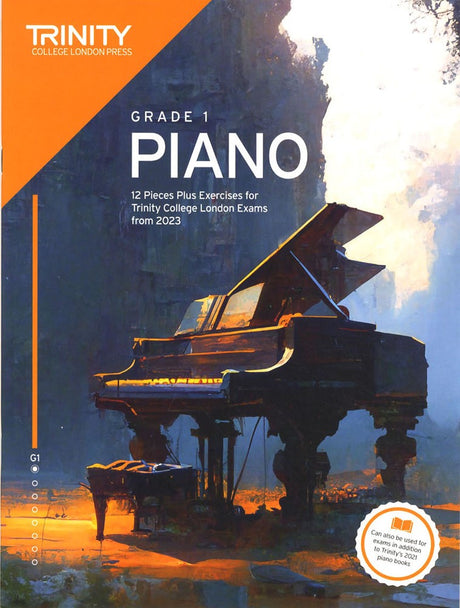 front cover of Trinity College London Piano Grade 1 from 2023