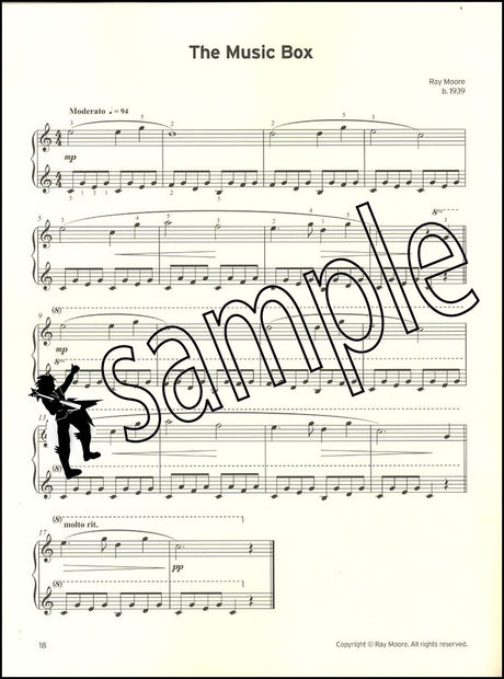 2nd sample page from Trinity College London Piano Grade 1 from 2023