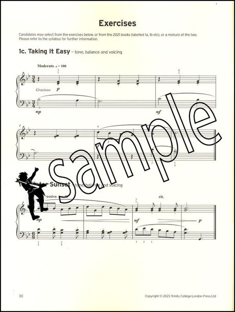 3rd sample page from Trinity College London Piano Grade 2 from 2023