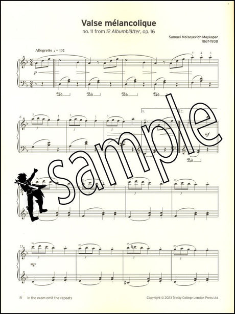 1st sample page from Trinity College London Piano Grade 4 from 2023