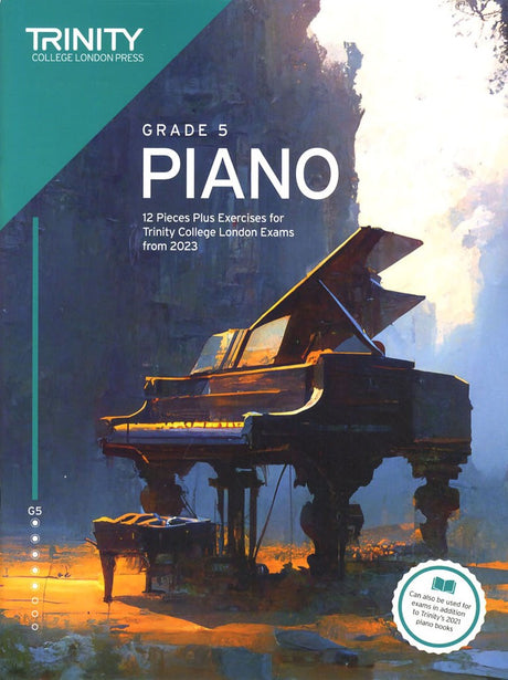 front cover of Trinity College London Piano Grade 5 from 2023