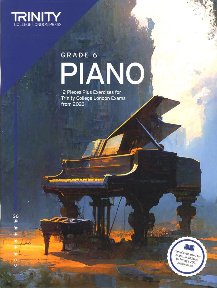 front cover of Trinity College London Piano Grade 6 from 2023