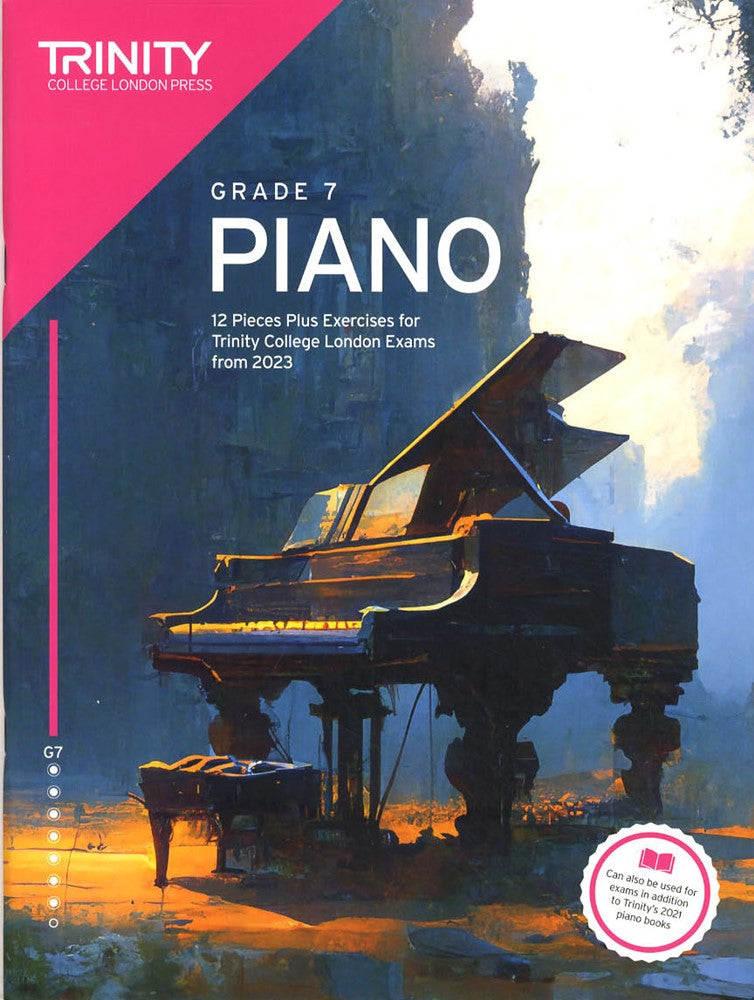 front cover of Trinity College London Piano Grade 7 from 2023