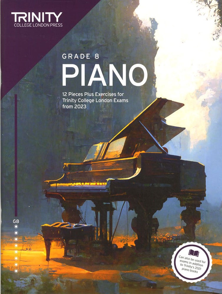 front cover of Trinity College London Piano Grade 8 from 2023