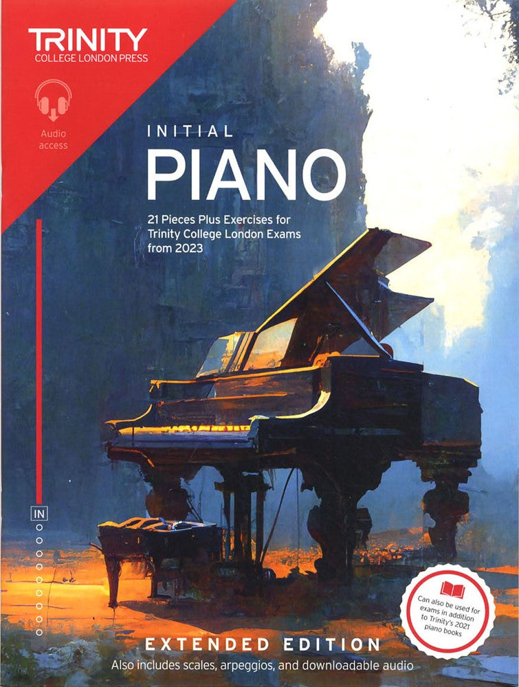 front cover of Trinity College London Piano Initial from 2023 EXTENDED EDITION