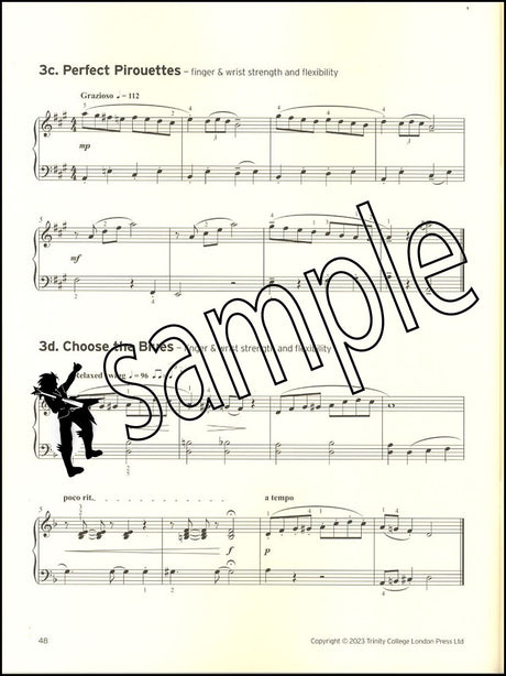 3rd sample page from Trinity College London Piano Grade 3 from 2023 EXTENDED EDITION