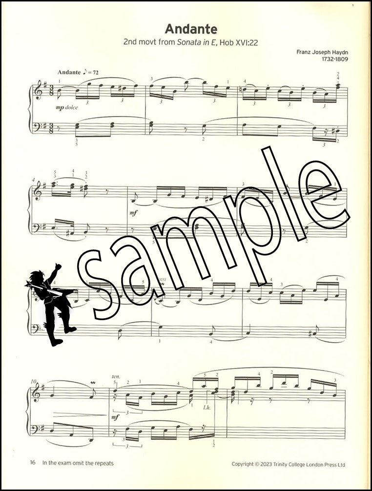 1st sample page from Trinity College London Piano Grade 7 from 2023 EXTENDED EDITION