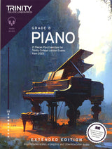 front cover of Trinity College London Piano Grade 8 from 2023 EXTENDED EDITION