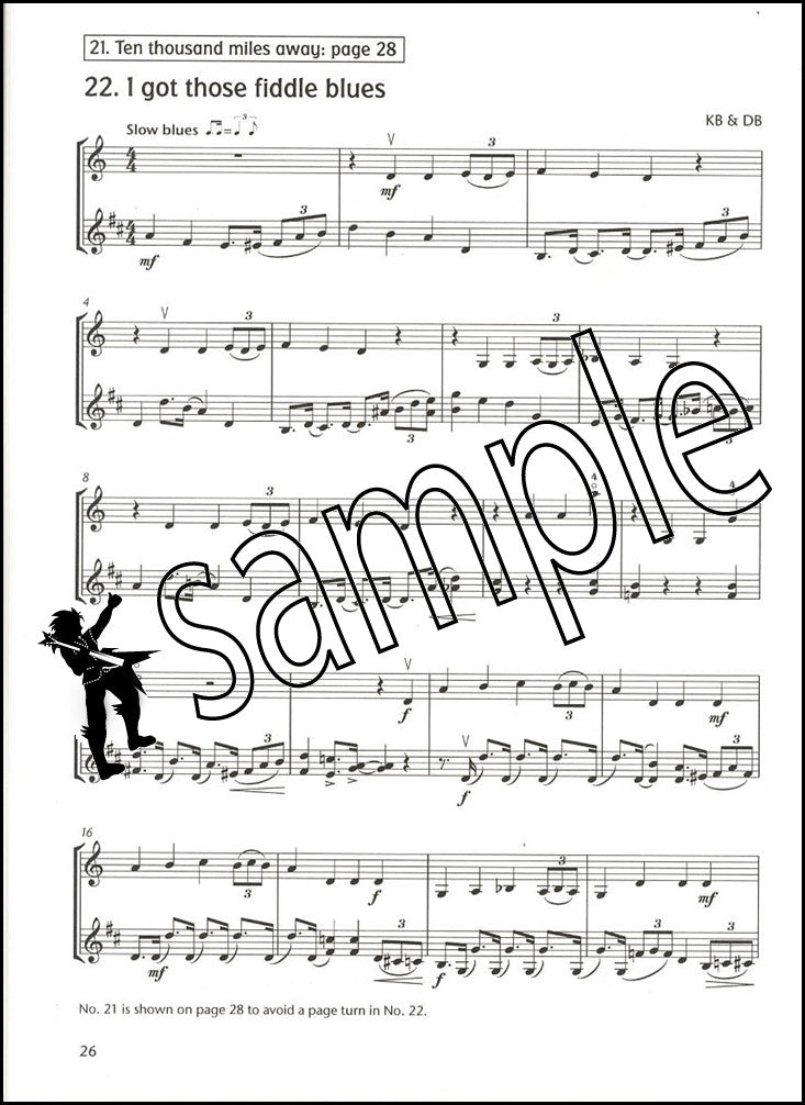 2nd sample page from Fiddle Time Runners Violin Accompaniment