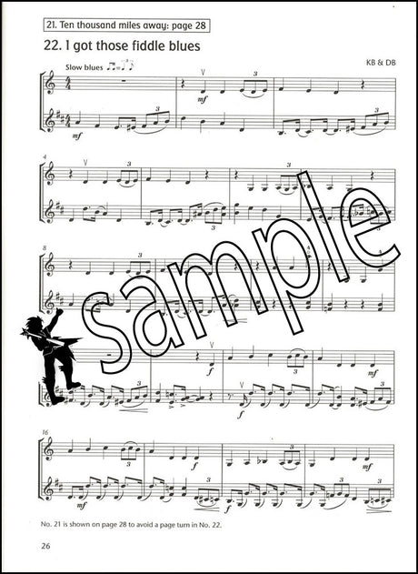 2nd sample page from Fiddle Time Runners Violin Accompaniment