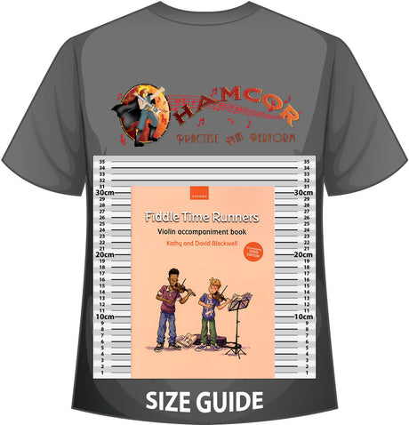 front cover of Fiddle Time Runners Violin Accompaniment on a size guide