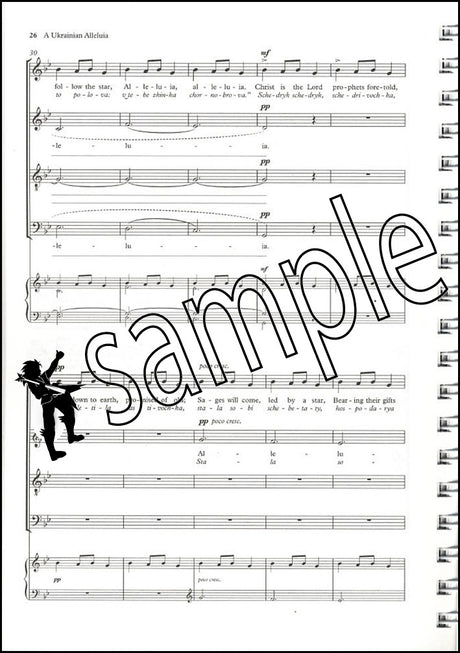 1st sample page from Carols for Choirs Book 6 Spiral Bound