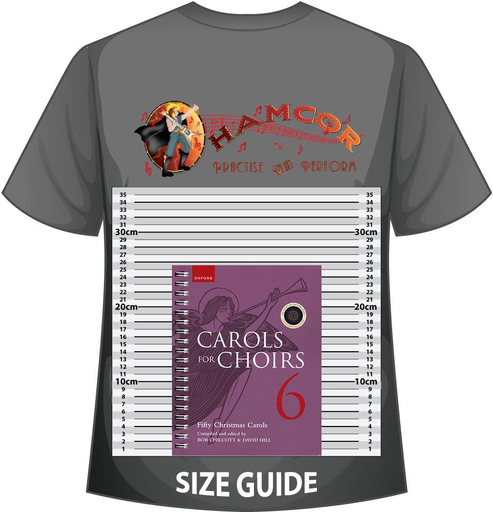 front cover of Carols for Choirs Book 6 Spiral Bound on a size guide