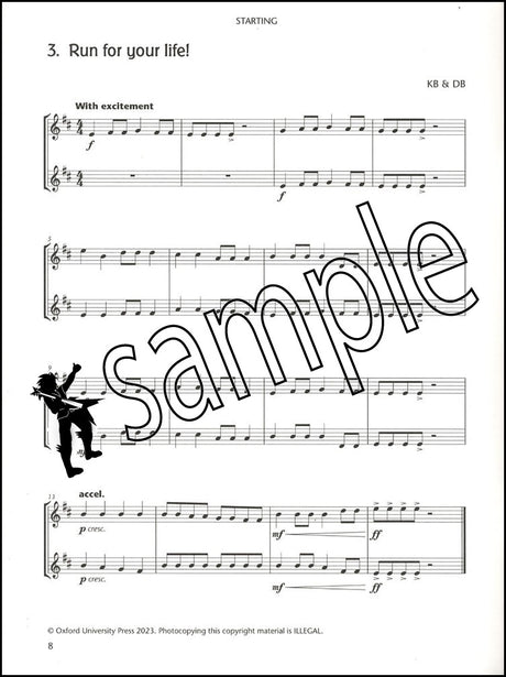 1st sample page from Fiddle Time Duets