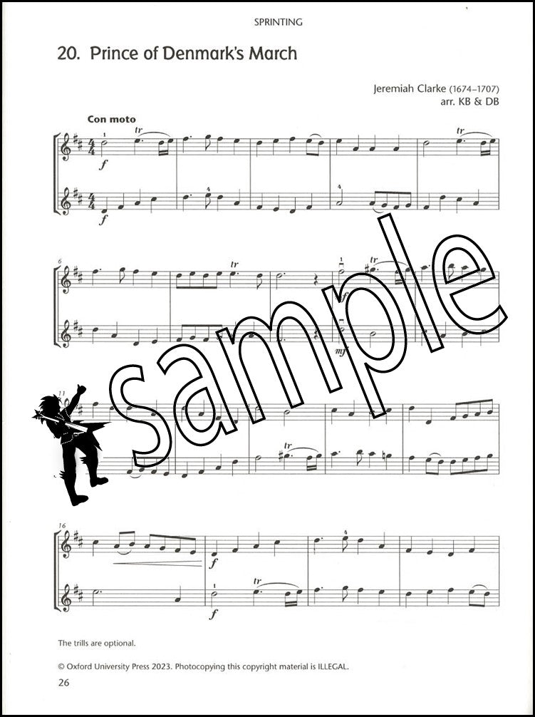 2nd sample page from Fiddle Time Duets