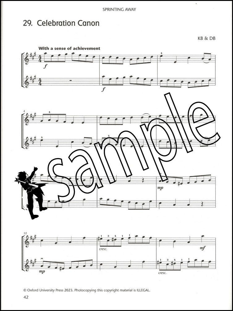 3rd sample page from Fiddle Time Duets