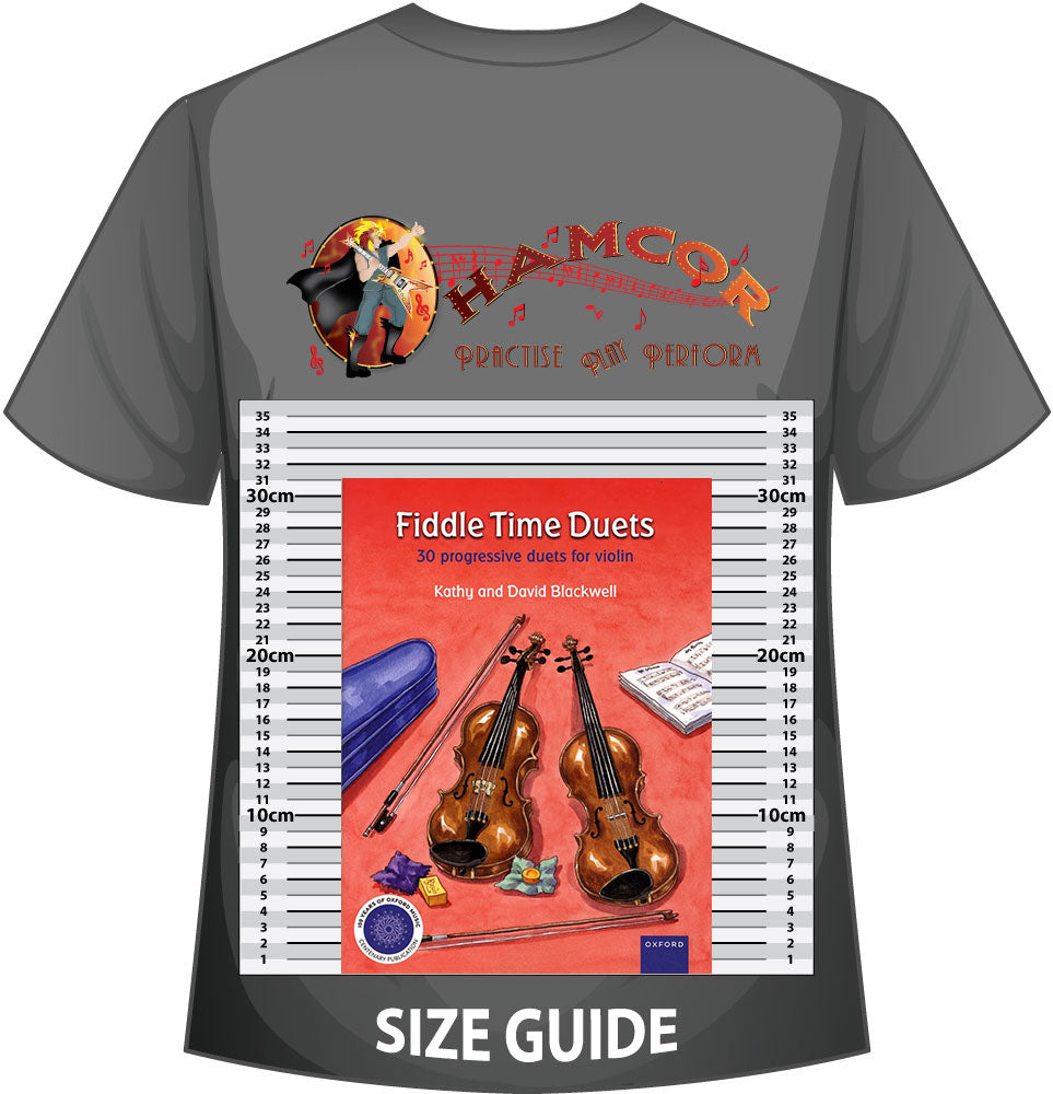 front cover of Fiddle Time Duets on a size guide