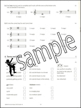 2nd sample page from ABRSM Music Theory Practice Papers 2023 Grade 1