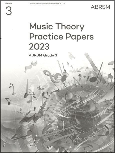 front cover of ABRSM Music Theory Practice Papers 2023 Grade 3