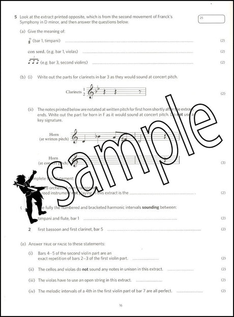 2nd sample page from ABRSM Music Theory Practice Papers 2023 Grade 6