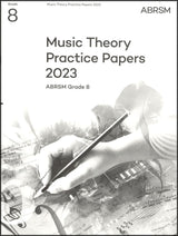 front cover of ABRSM Music Theory Practice Papers 2023 Grade 8