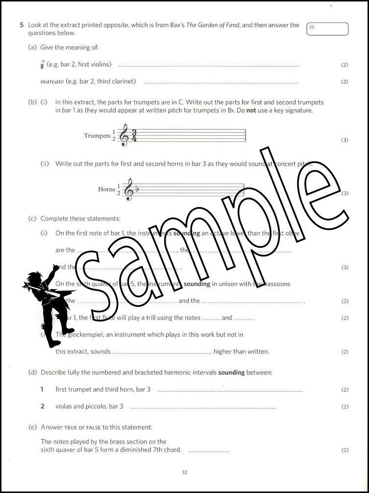 3rd sample page from ABRSM Music Theory Practice Papers 2023 Grade 8