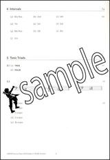 1st sample page from ABRSM Music Theory Practice Papers 2023 Grade 2 MODEL ANSWERS