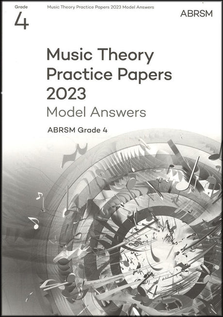 front cover of ABRSM Music Theory Practice Papers 2023 Grade 4 MODEL ANSWERS