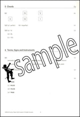 1st sample page from ABRSM Music Theory Practice Papers 2023 Grade 5 MODEL ANSWERS