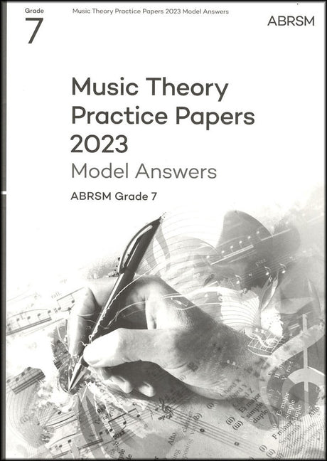 front cover of ABRSM Music Theory Practice Papers 2023 Grade 7 MODEL ANSWERS