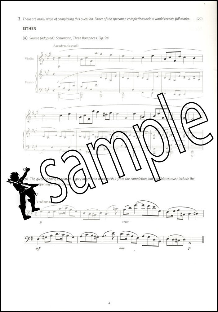 1st sample page from ABRSM Music Theory Practice Papers 2023 Grade 7 MODEL ANSWERS