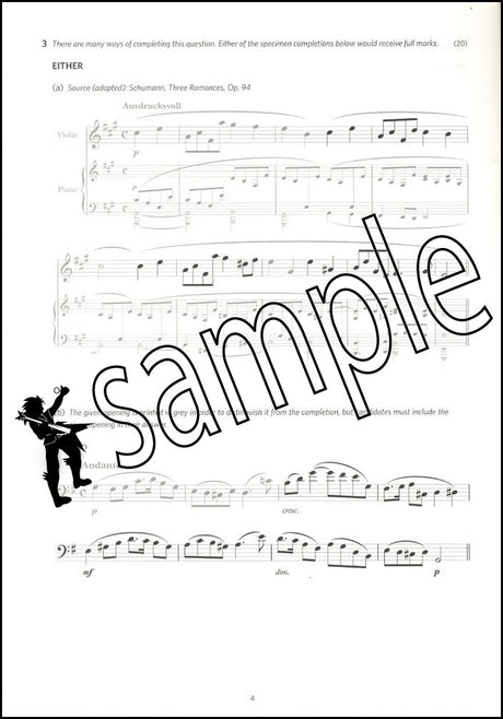 1st sample page from ABRSM Music Theory Practice Papers 2023 Grade 7 MODEL ANSWERS