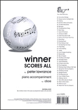front cover of Winner Scores All Piano Accompaniment for Oboe