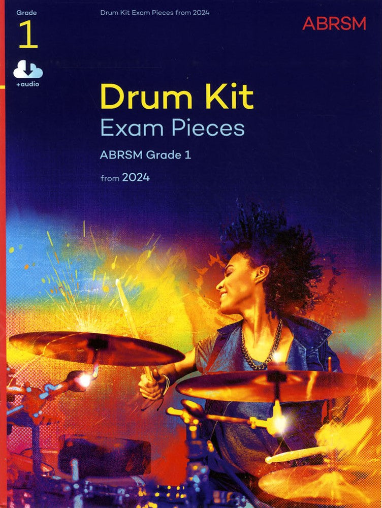 front cover of ABRSM Drum Kit Exam Pieces Grade 1 from 2024